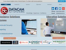 Tablet Screenshot of datacam.ie